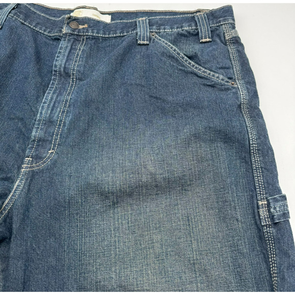 LEVI'S Men's‎ 44X32 Blue Jeans Gold Signature Carpenter Baggy y2k 90s Vintage - Picture 4 of 11
